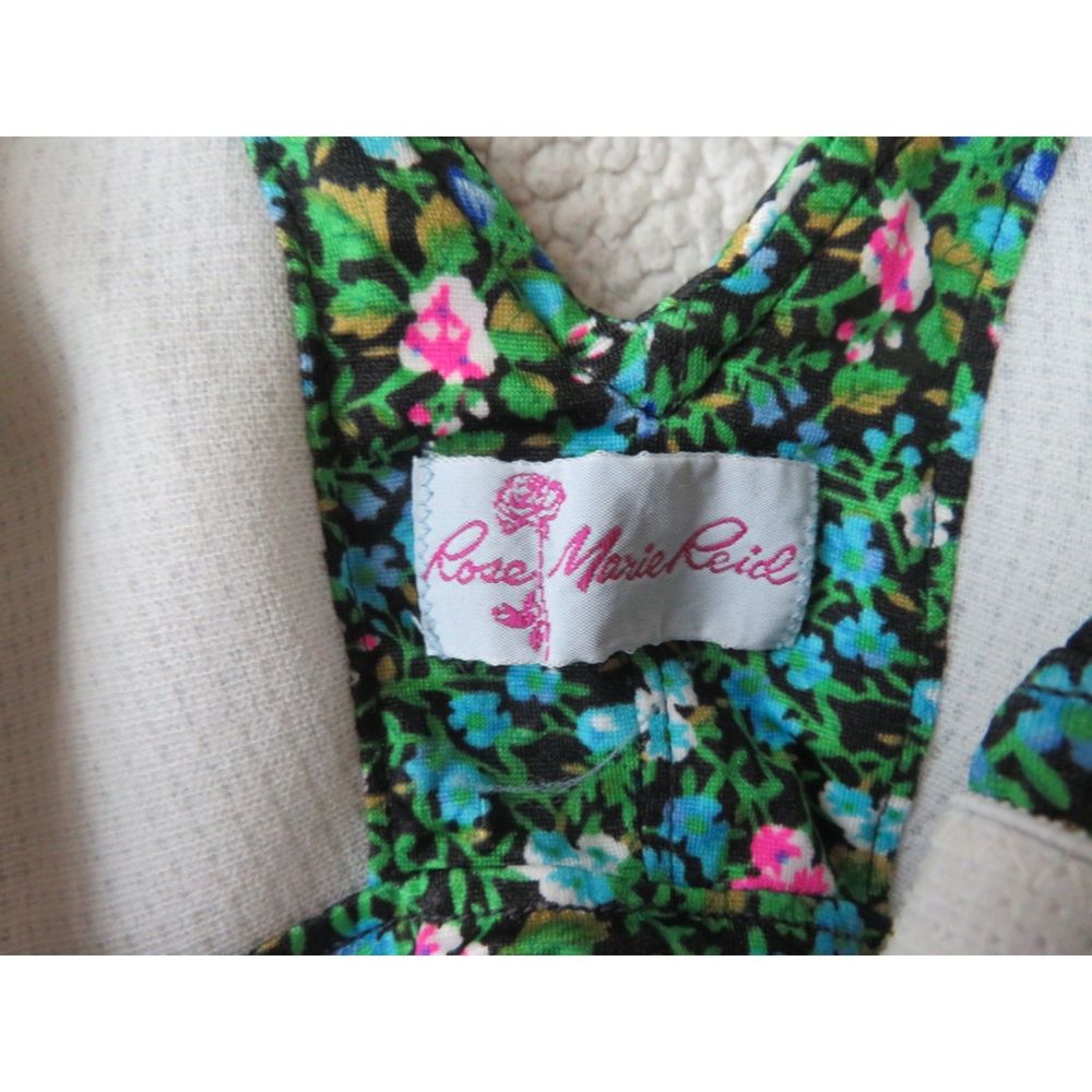vintage rose marie reid one piece short bottom halter bathing suit usa made - Picture 9 of 12